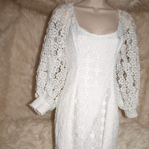 Hello Molly Dresses & Skirts - Short Thigh High White Lace DRESS SIZE M By Hello Molly USED FOR PHOTO SHOOTS